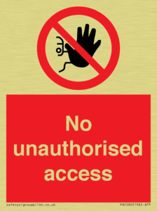 No unauthorised access